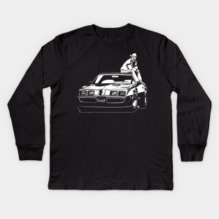 Burt Reynolds Car Kids Long Sleeve T-Shirt